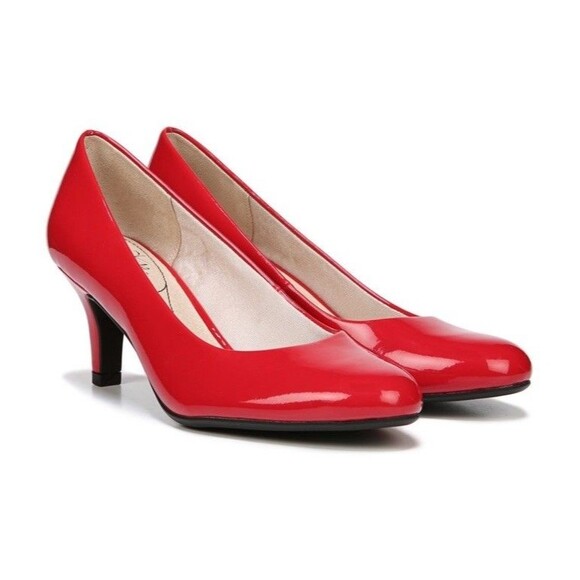 LifeStride Shoes - LifeStride Women's Parigi Red Fire Dress Pump Cushioned Flex Sole Shoes 10M NIB
